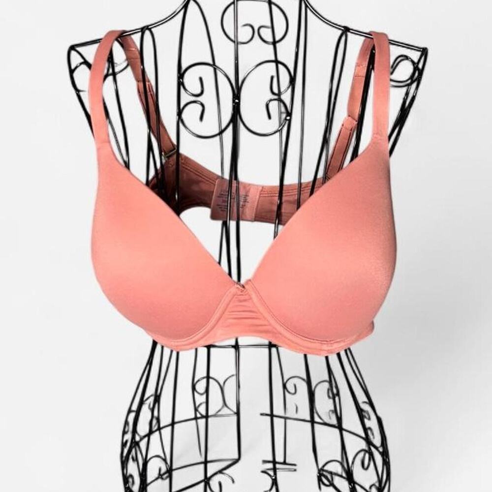 Soma Embraceable Perfect Coverage Bra 38C Dusty Rose Pink Underwire T-Shirt